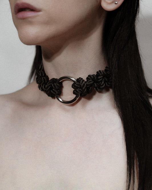 Handcrafted, Luxury Rope Choker II - The Essence of Submission and Unity