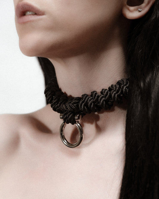 Handcrafted, Luxury Rope Choker III - A Timeless Symbol of Submission