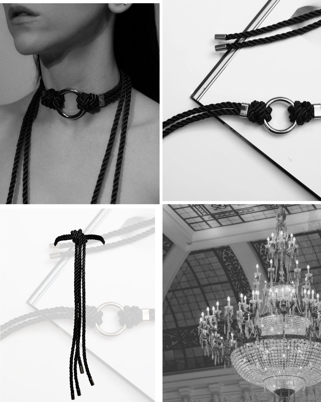 Handcrafted, Luxury Rope Choker I - A Delicate Balance of Restraint and Beauty