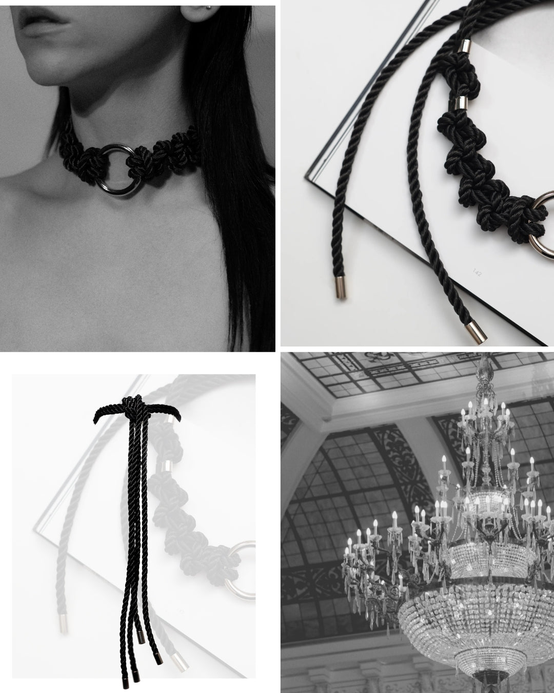 Handcrafted, Luxury Rope Choker II - The Essence of Submission and Unity